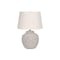 Monarch Specialties Lighting, 22 in.H, Table Lamp, Cream Concrete, Ivory / Cream Shade, Modern I 9732 - alternate 6